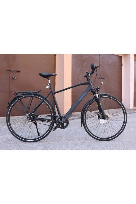 CZARNY ROWER MĘSKI 28" MIEJSKI NA PASKU 7 BIEGÓW SR SUNTOUR HAMULCE HYDRAULICZNE [J]